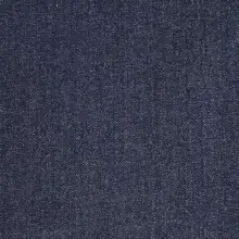 dunkelblauer Denim, schwer und mit recyceltem Baumwollanteil