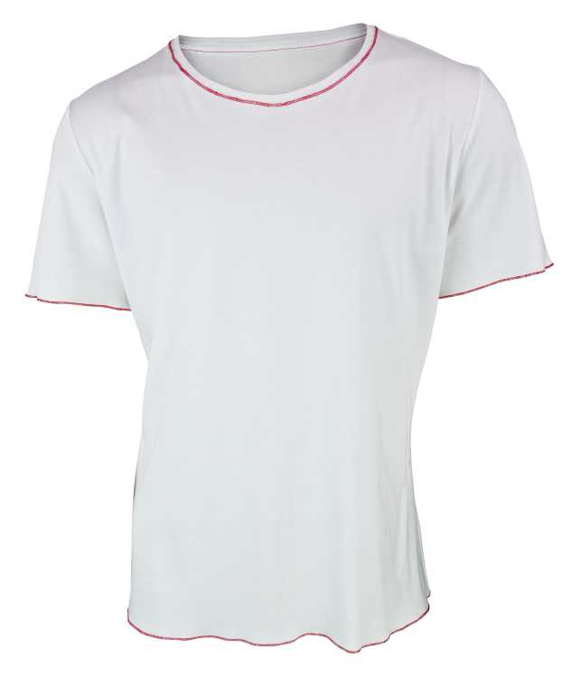 T-shirt with rolled hem