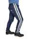 Distressed Jeans JOSUA mit silbernen Streifen