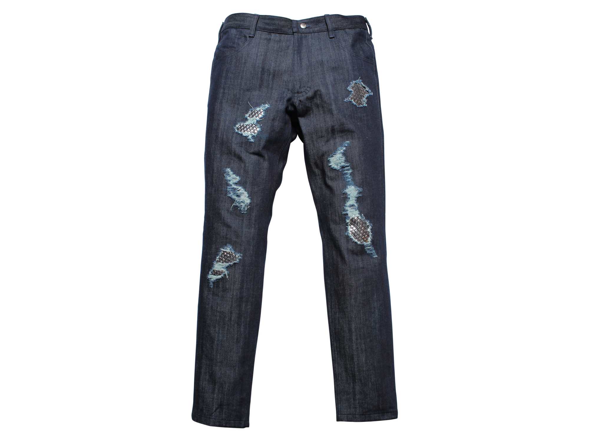 Distressed jeans with rivets DARIUS